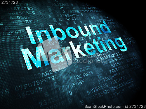 Image of Business concept: Inbound Marketing on digital background
