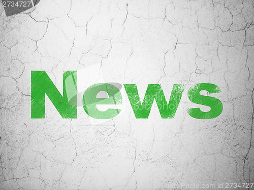 Image of News on wall background