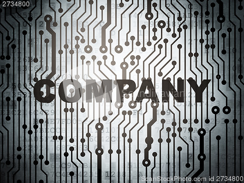 Image of Business concept: circuit board with Company