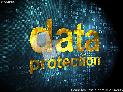 Image of Privacy concept: Data Protection on digital background
