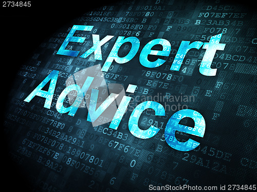 Image of Law concept: Expert Advice on digital background