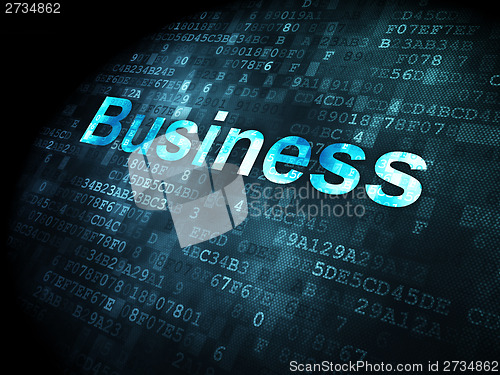 Image of Business concept: Business on digital background