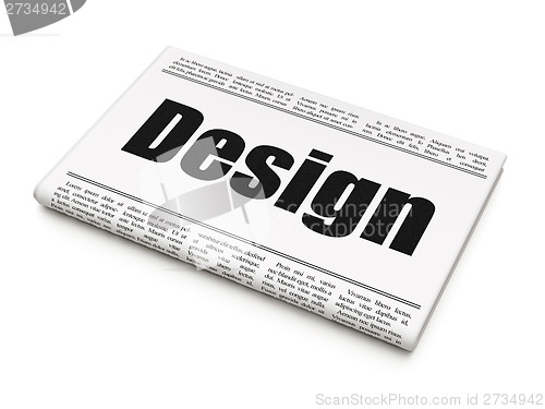 Image of Advertising concept: newspaper headline Design