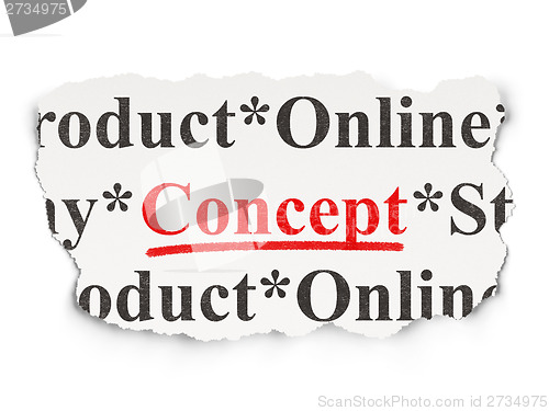 Image of Marketing concept: Concept on Paper background