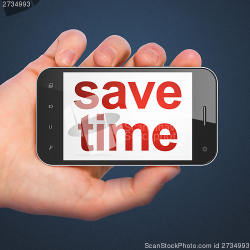 Image of Timeline concept: Save Time on smartphone