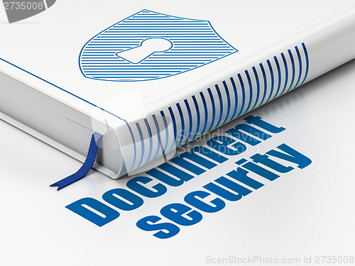 Image of Privacy concept: book Shield With Keyhole, Document Security
