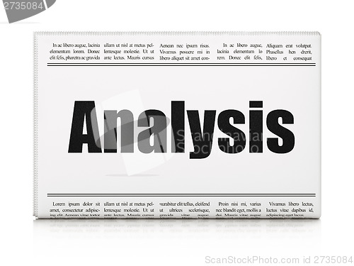 Image of Marketing concept: newspaper headline Analysis