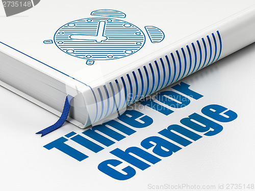 Image of Book Alarm Clock, Time for Change on white