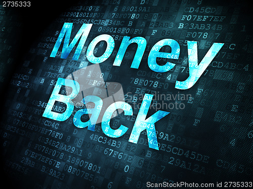 Image of Business concept: Money Back on digital background