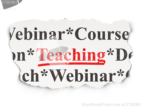 Image of Education concept: Teaching on Paper background