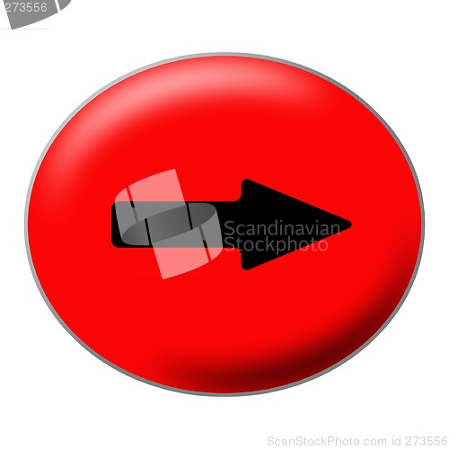 Image of Next/Forward Oval Red Button