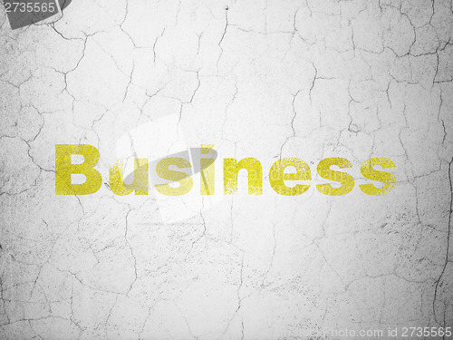 Image of Business concept: Business on wall background