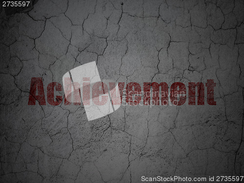 Image of Education concept: Achievement on grunge wall background
