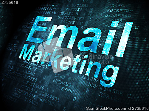 Image of Business concept: Email Marketing on digital background