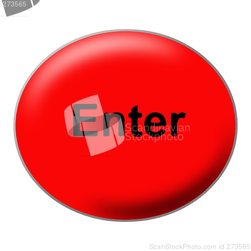 Image of Oval Red Enter Button