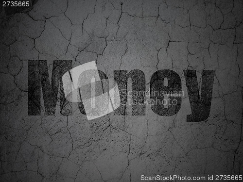 Image of Business concept: Money on grunge wall background