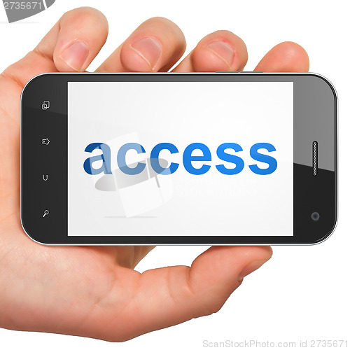 Image of Privacy concept: Access on smartphone