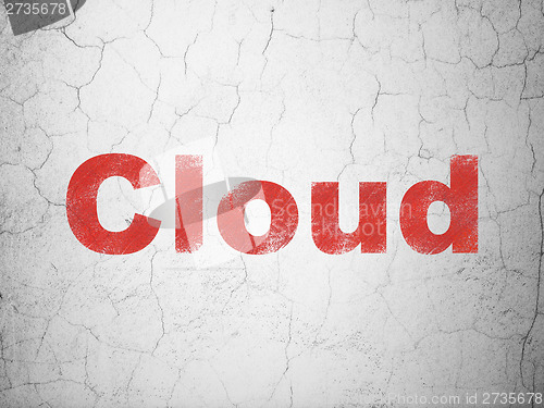 Image of Cloud on wall background
