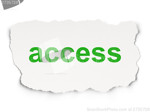 Image of Security concept: Access on Paper background