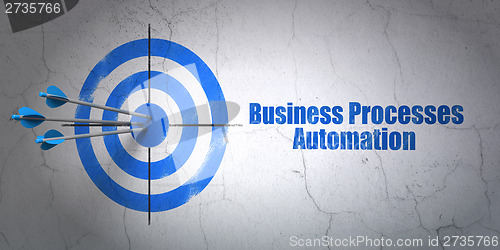 Image of Finance concept: target and Business Processes Automation