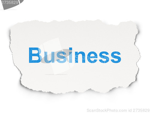 Image of Finance concept: Business on Paper background