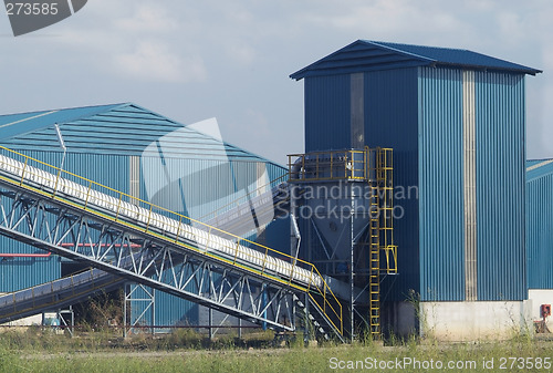 Image of Blue warehouses