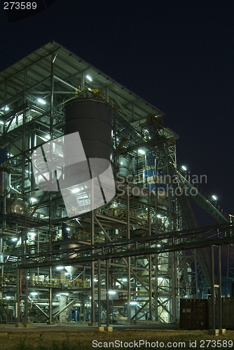 Image of Factory at night