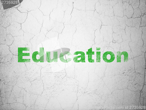 Image of Education concept: Education on wall background