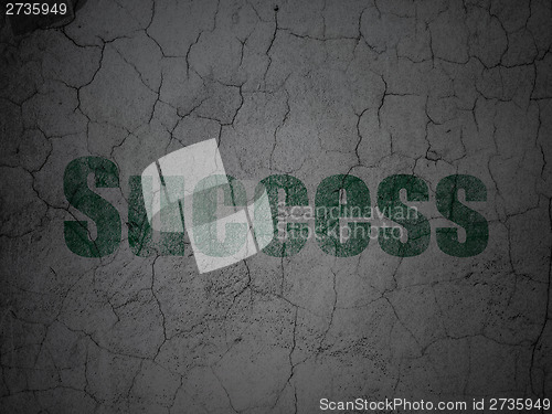 Image of Business concept: Success on grunge wall background