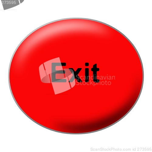 Image of Red Oval Exit Button