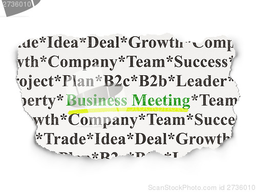 Image of Finance concept: Business Meeting on Paper background