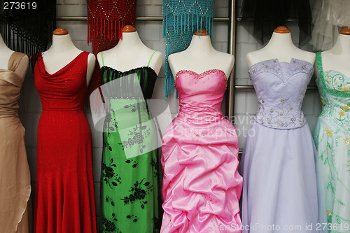 Image of Evening gowns.