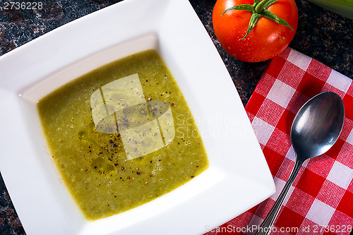 Image of Bowl of Green bean Soup
