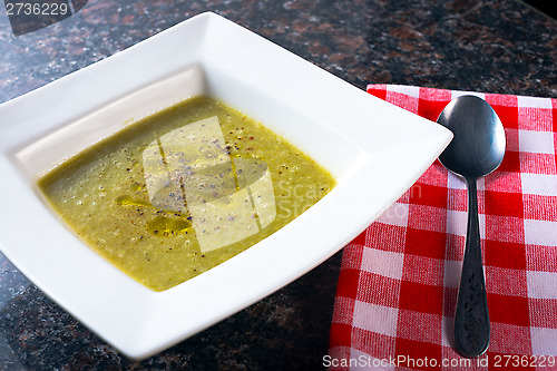 Image of Bowl of Green bean Soup