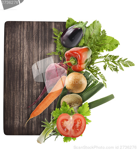 Image of Cutting Board And Vegetables