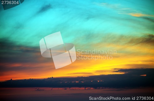 Image of Multicolor sunset sky