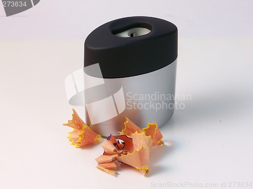 Image of Pencil Sharpener and Shaving