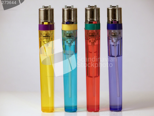 Image of 4 Colored Lighters