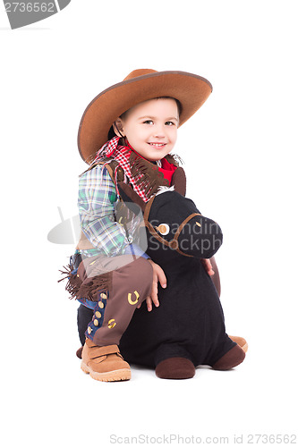 Image of Smiling little cowboy