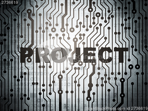 Image of Business concept: circuit board with Project