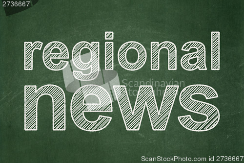 Image of Regional News on chalkboard background