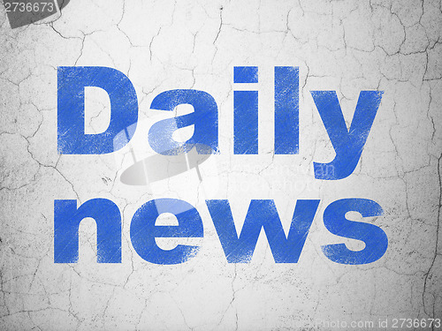 Image of Daily News on wall background