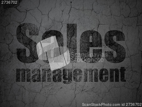Image of Marketing concept: Sales Management on grunge wall background