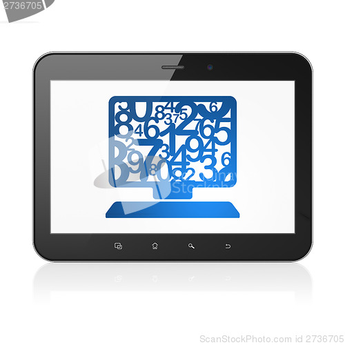 Image of Education concept: Computer on tablet pc