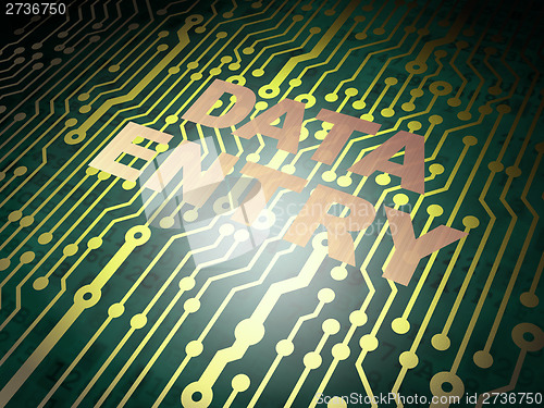 Image of Circuit board with Data Entry