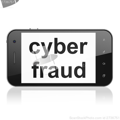 Image of Safety concept: Cyber Fraud on smartphone