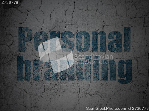 Image of Marketing concept: Personal Branding on grunge wall background