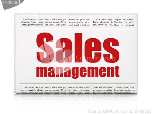Image of Advertising news concept: newspaper headline Sales Management