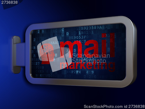 Image of Mail Marketing and Head Finance Symbol