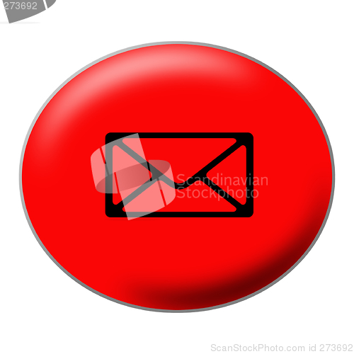 Image of Oval Red Mail Button